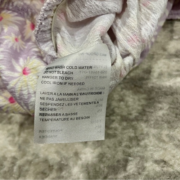 Elodie Purple Floral Long Sleeve Crop Top - Picture 9 of 12